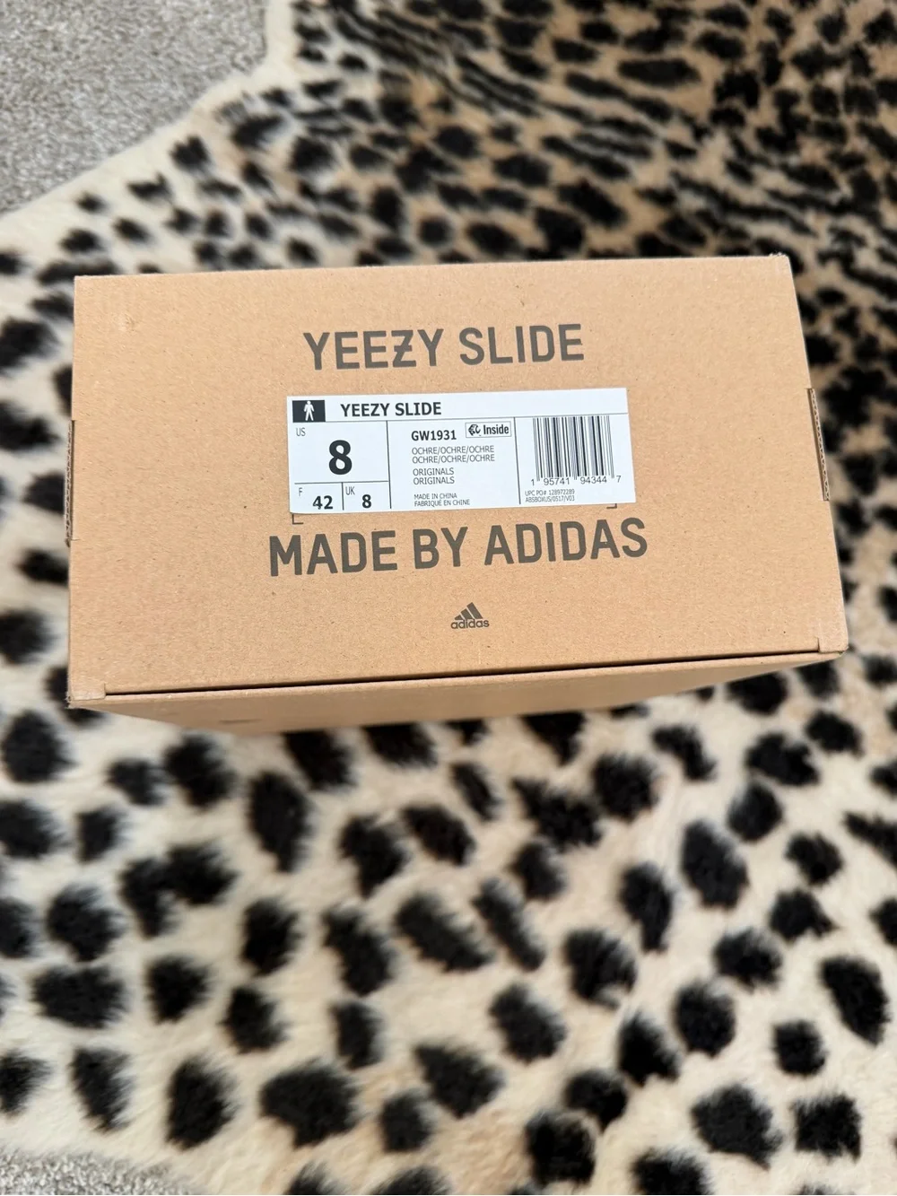 2021 ADIDAS YEEZY SLIDE KANYE WEST CORE BROWN BOOST 350 Size 8